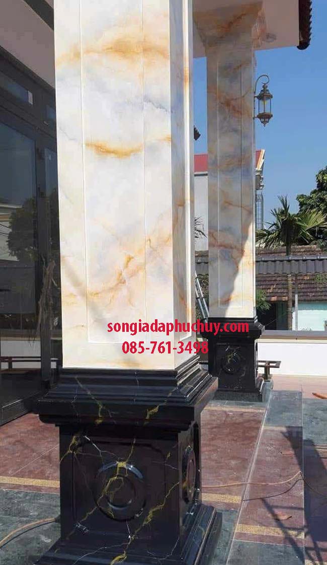 cột vẽ vân 3d