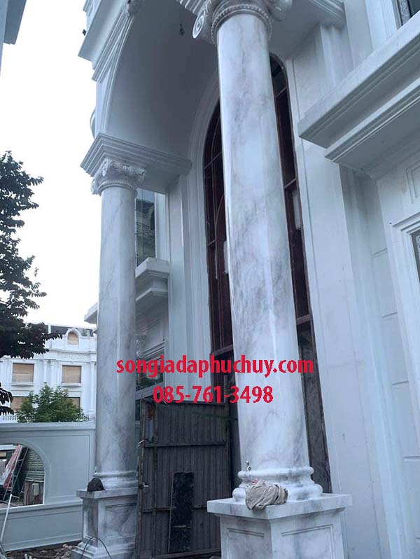 sơn giả đá cột tròn
