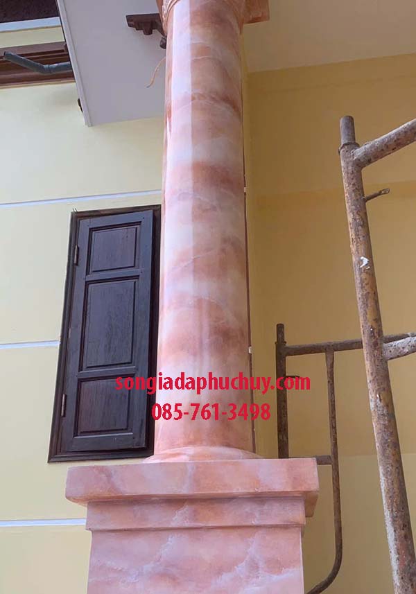 cột tròn giả đá 3d đẹp