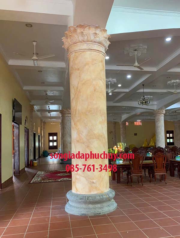 cột tròn giả cẩm thạch đẹp