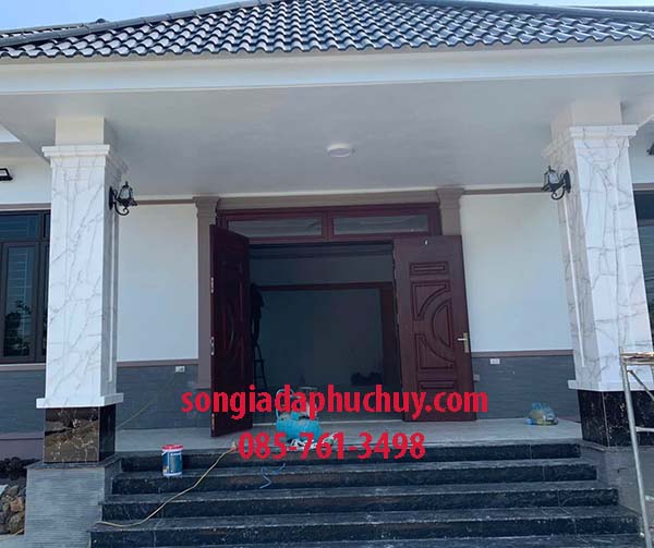 sơn giả đá trắng xám