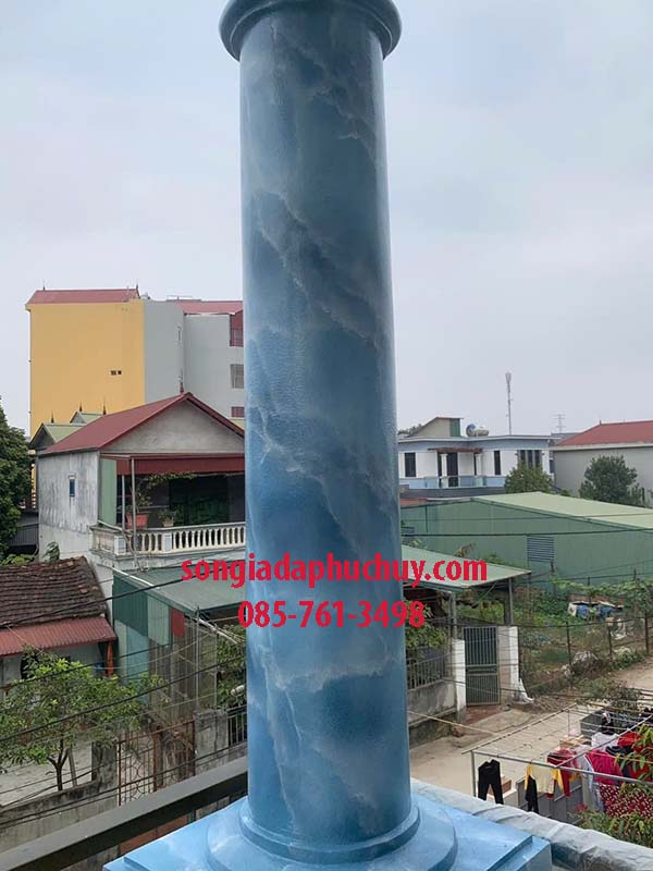 những mẫu sơn giả đá đẹp nhất màu xanh