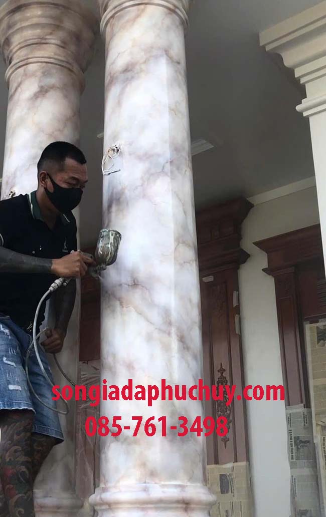 thi công sơn giả đá