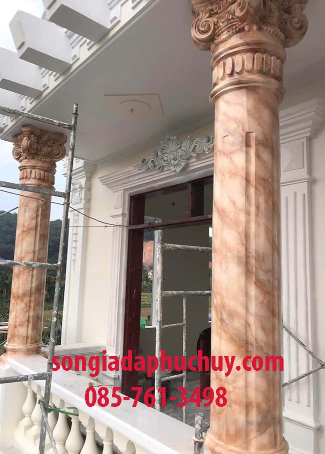 mẫu giả đá 3d màu nâu