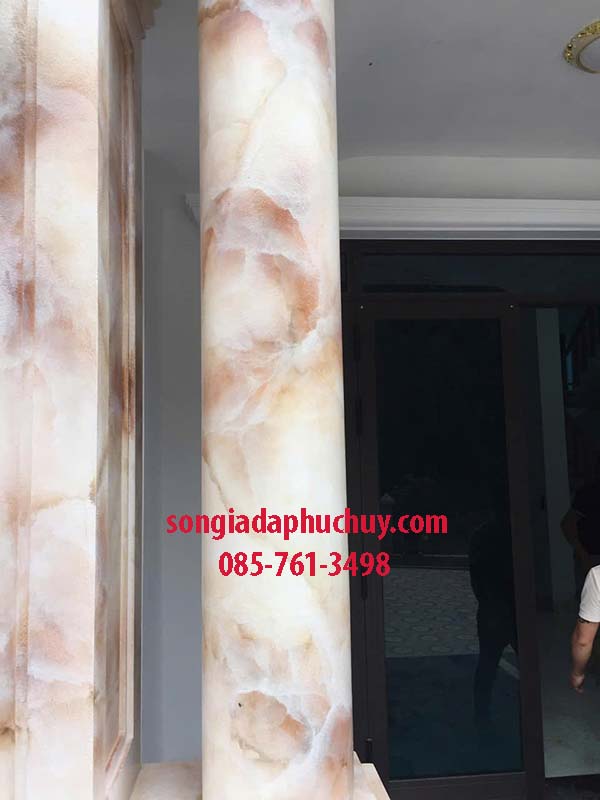 Sơn giả đá cột nhà uy tính