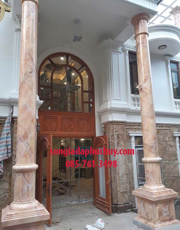 sơn giả vân đá mặt tiền