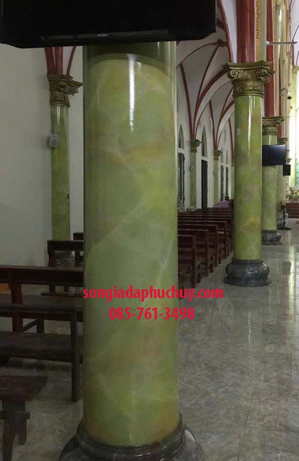 giả đá cột tròn đẹp