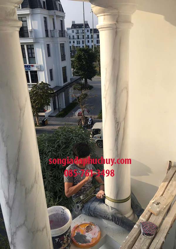 thi công sơn giả đá