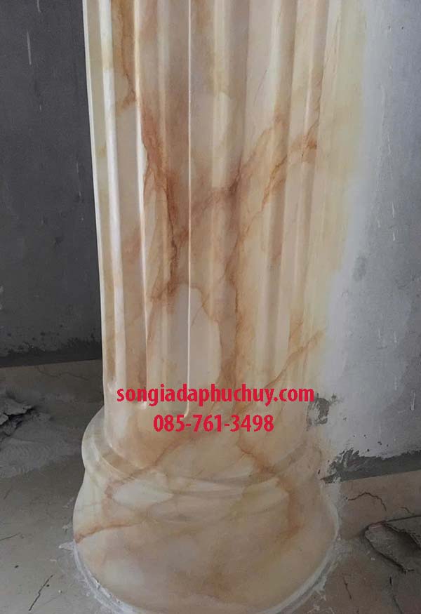 giả đá cẩm thạch cột tròn