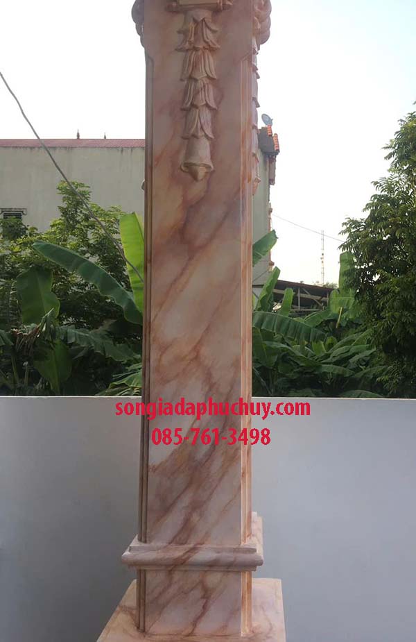 sơn giả đá cột vuông