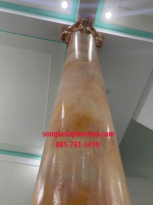 giả đá marble màu vàng