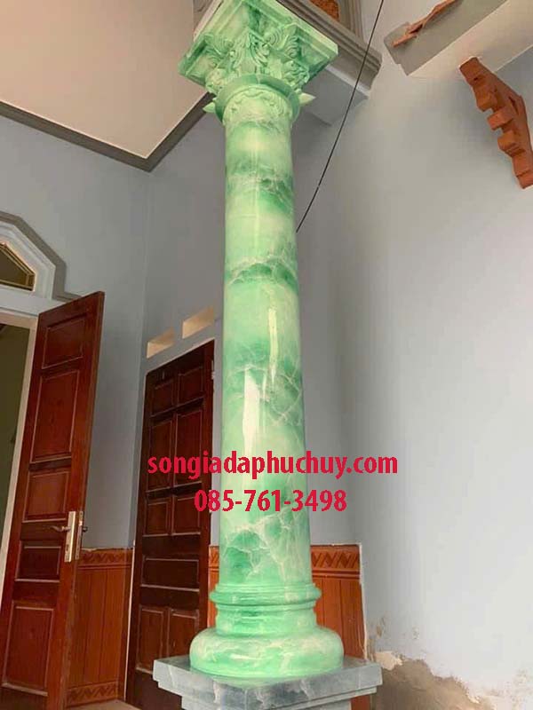 giả đá 3d màu xanh