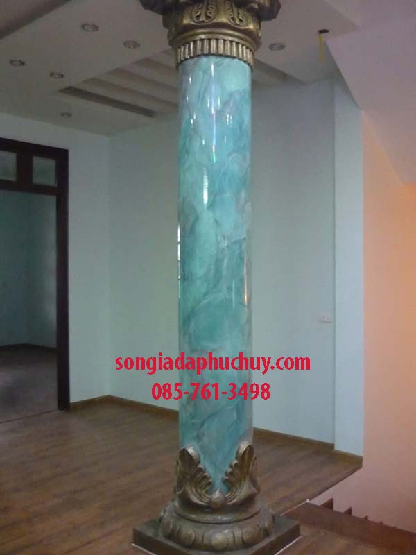 sơn giả đá cột tròn