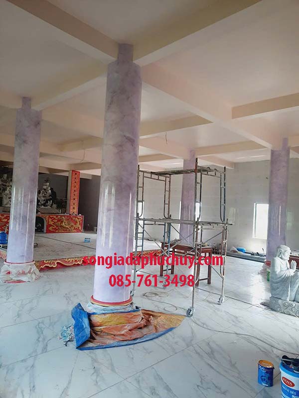 Cách sơn giả đá cẩm thạch dễ