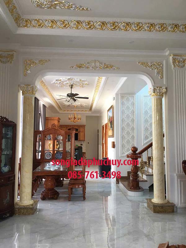 thi công giả đá marble nội thất