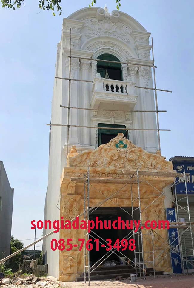 sơn giả đá nhà phố