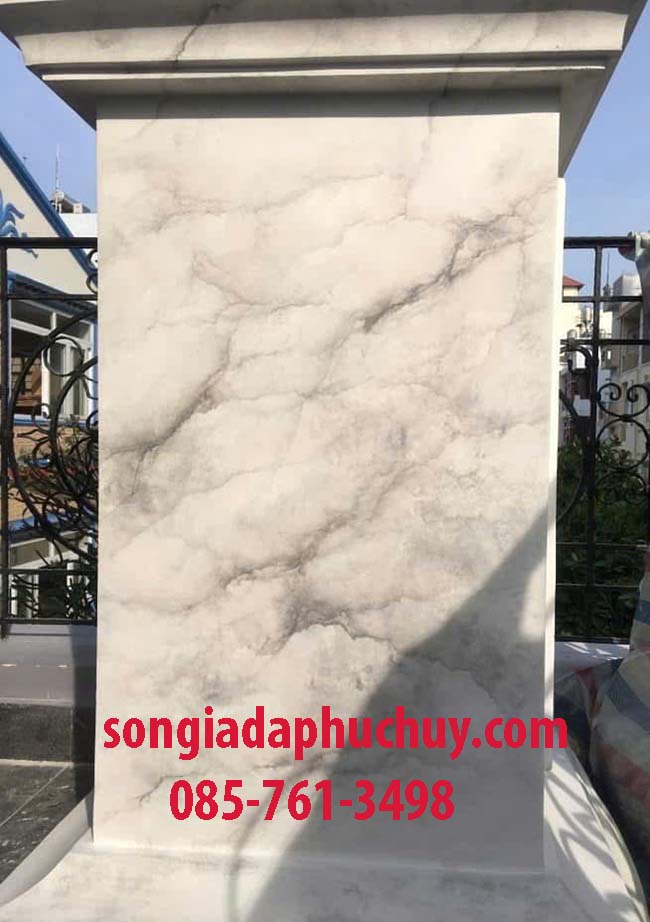 sơn vân đá trắng xám