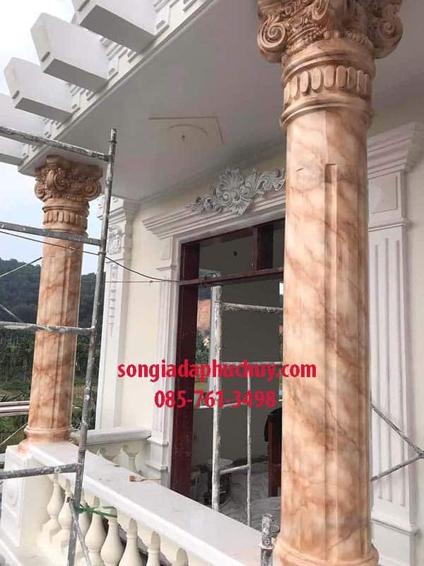 gia đá cẩm thạch cột tròn