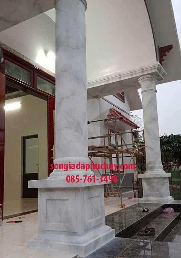 cột giả đá mặt tiền