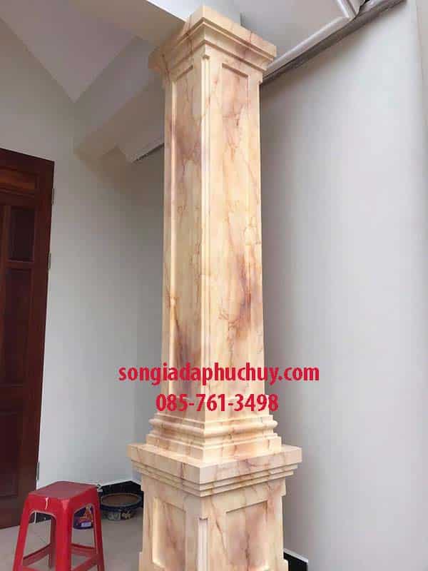 cột hiên sơn giả đá đẹp