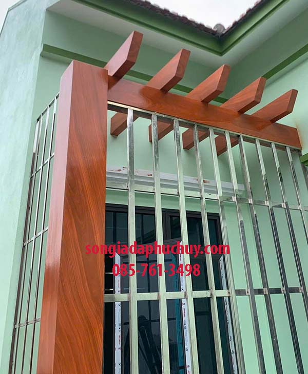 sắt hộp sơn giả gỗ