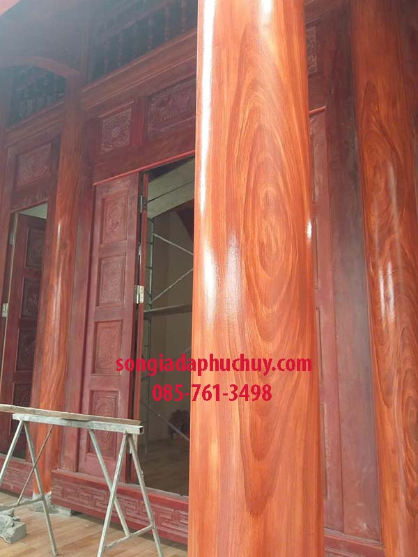 sơn giả vân gỗ ngoài trời