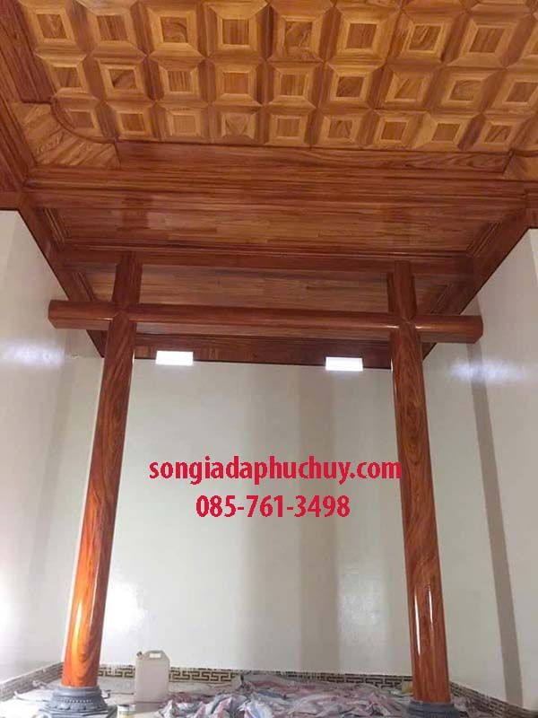 mẫu cột tròn giả gỗ đẹp