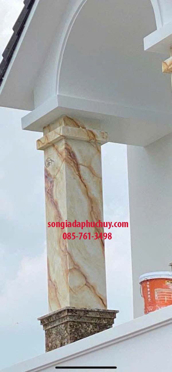 thi công cột giả đá