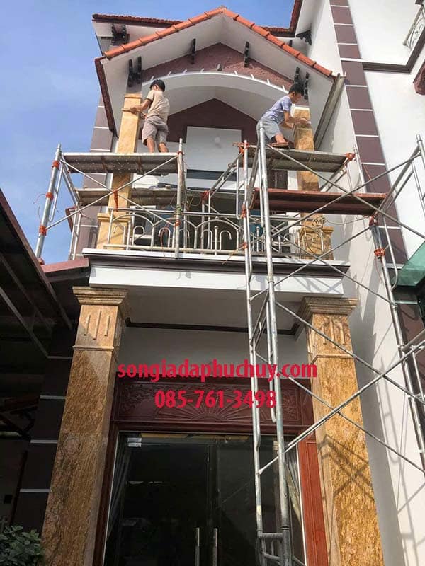 thi công sơn giả đá