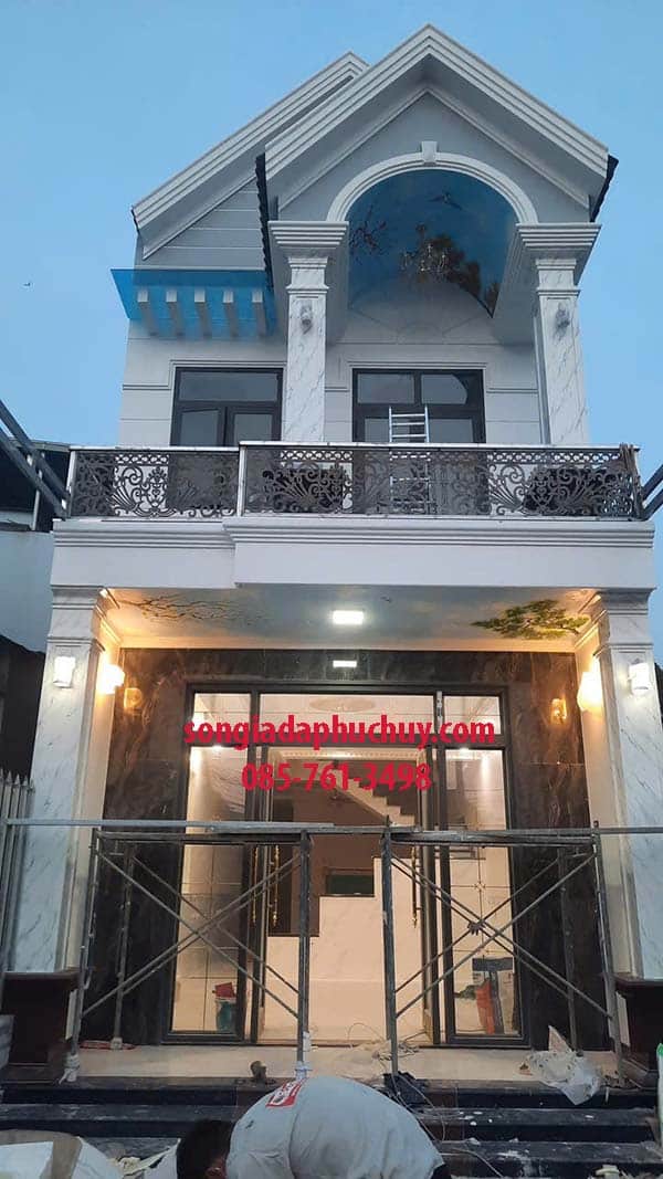 mẫu giả đá mặt tiền đẹp