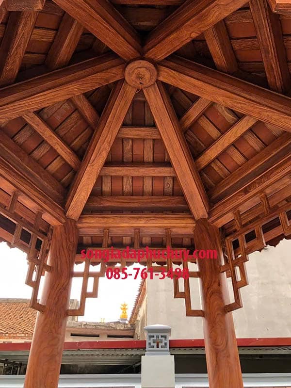 lầu bê tông giả gỗ
