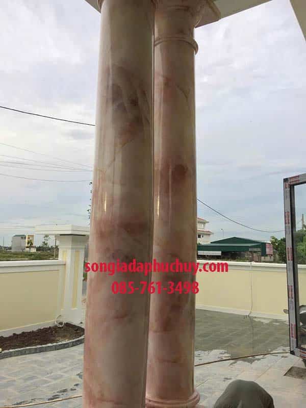 giả đá 3d cột tròn