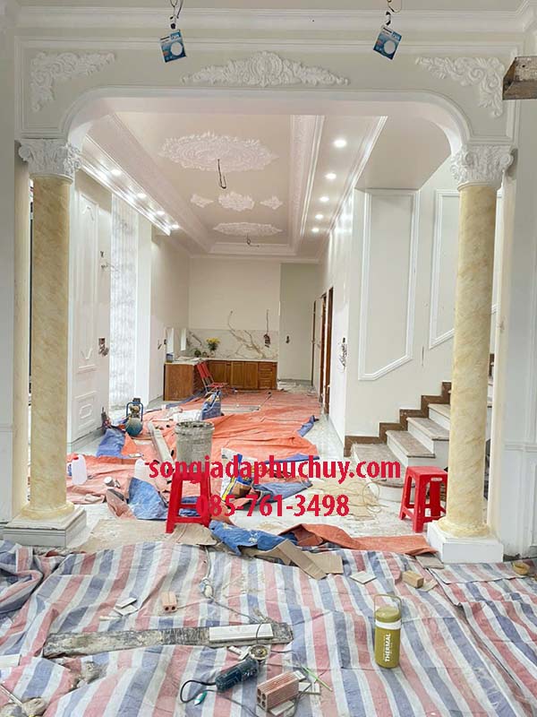sơn giả đá nội thất