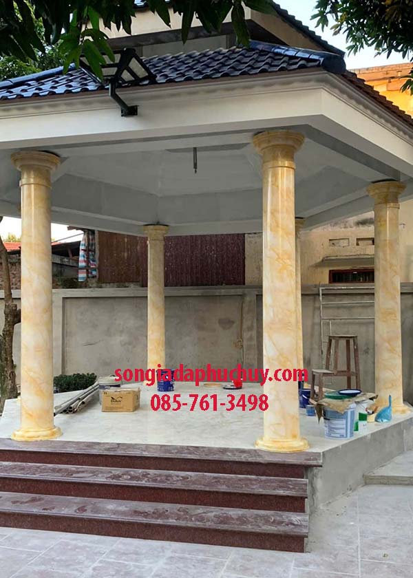 cột sơn giả đá đẹp