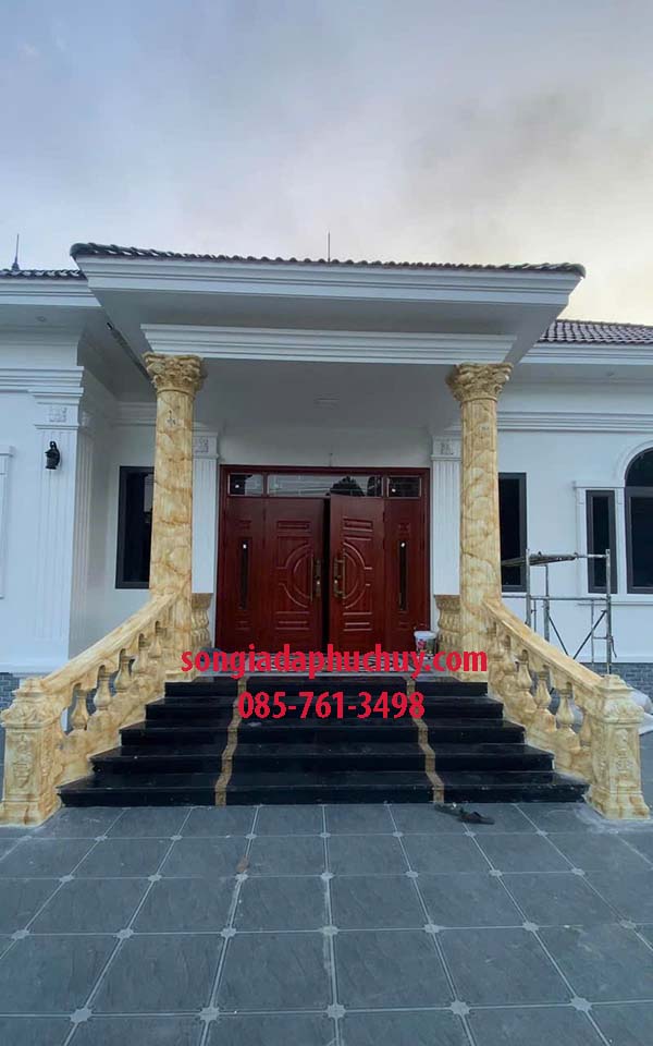 sơn giả đá ngoài trời