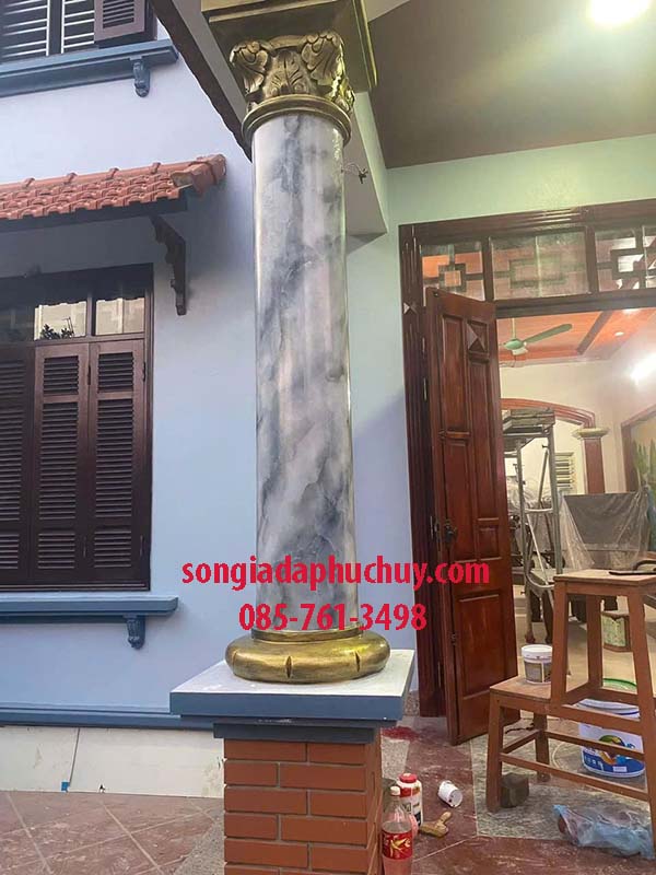 cột tròn giả đá đẹp