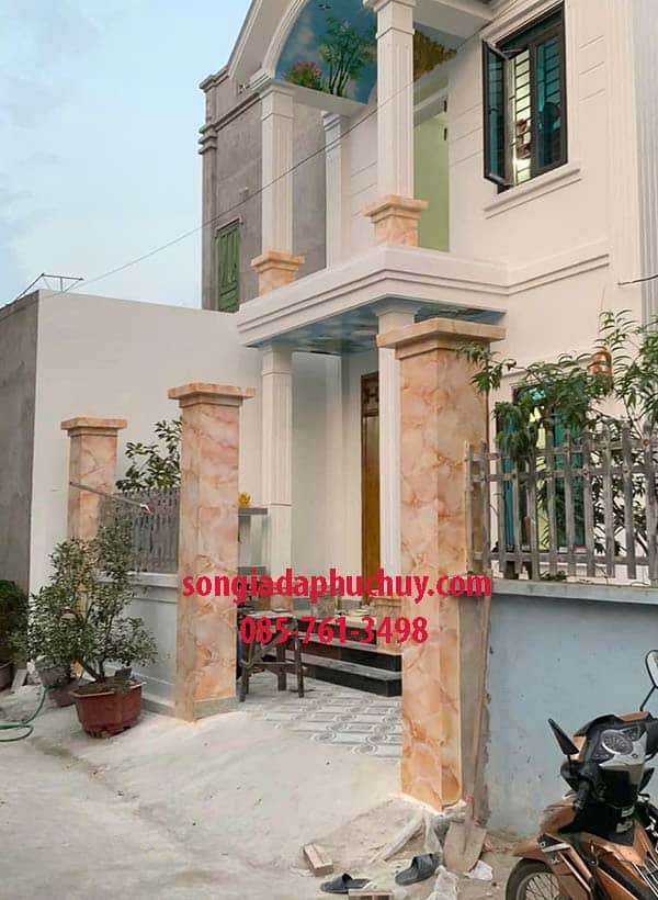 cột vuông giả đá 3d