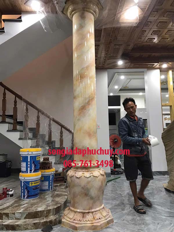 cột tròn giả đá đẹp