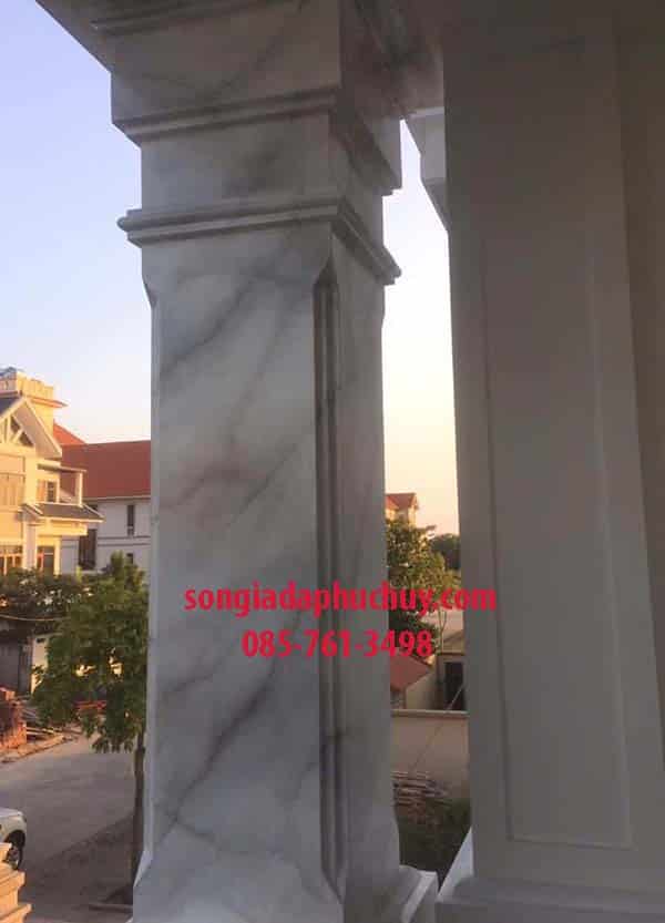 cột vuông sơn giả đá
