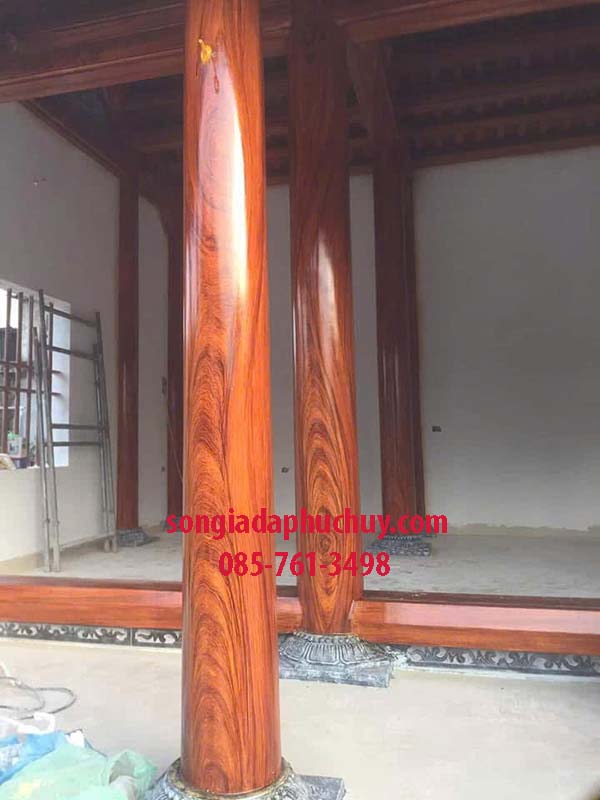 cột bê tông tròn giả gỗ