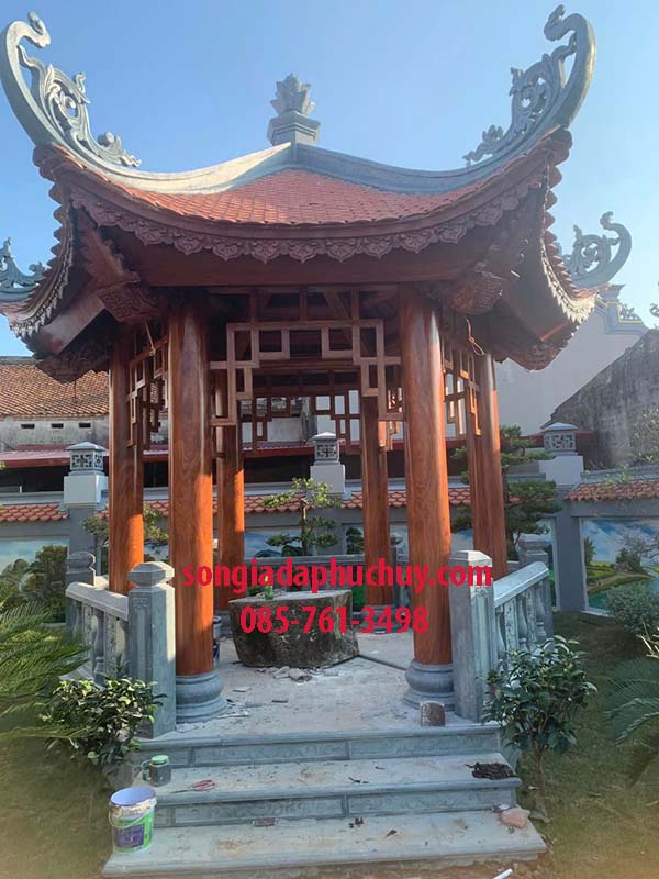 sơn giả gỗ cột bê tông tròn
