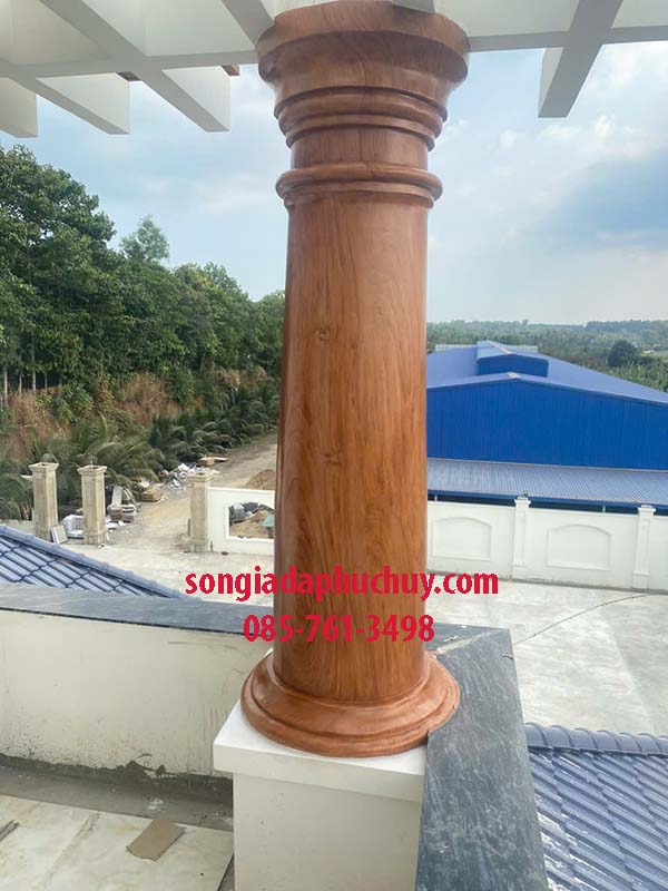 cột giả vân gỗ lim