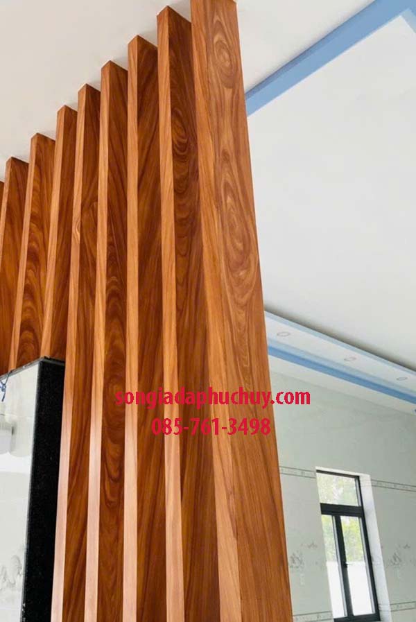 sơn giả gỗ thép hộp lan can