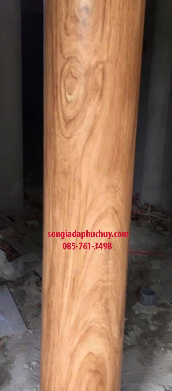 vẽ vân gỗ cột tròn