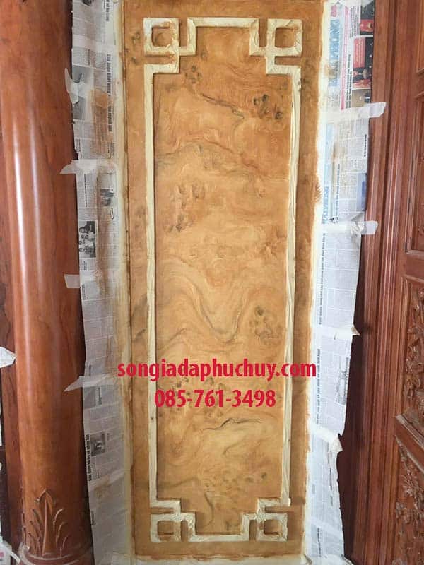 sơn giả gỗ vách ngăn