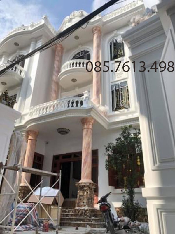 Sơn giả đá cột tròn_ Thi công sơn giả đá đẹp & tư Vấn 24/7
