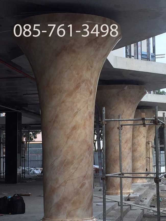 cột giả đá mặt tiền