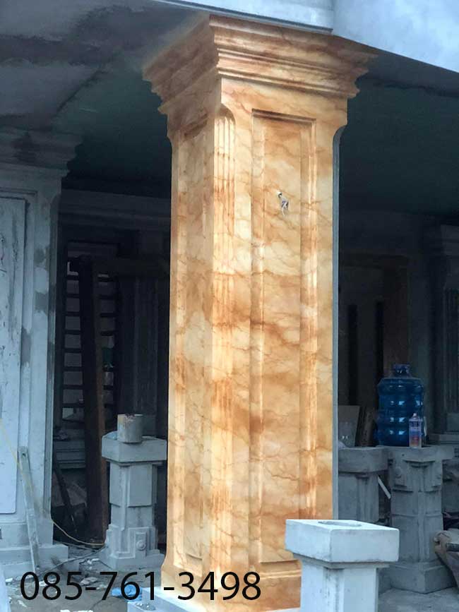 cột vuông giả cẩm thạch ngoài trời