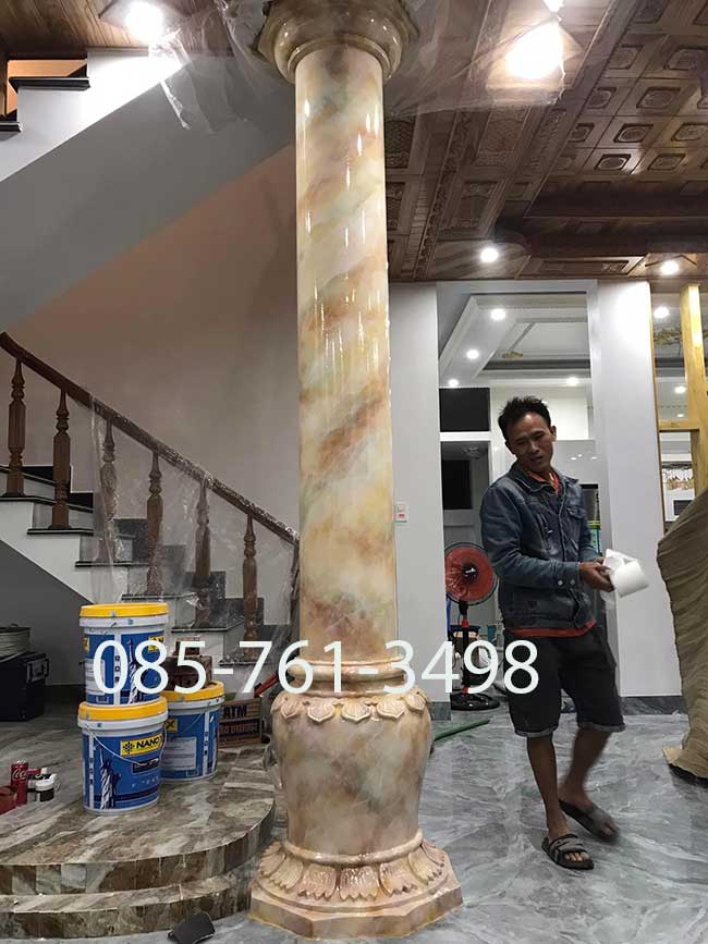 giả đá cẩm thạch cột tròn