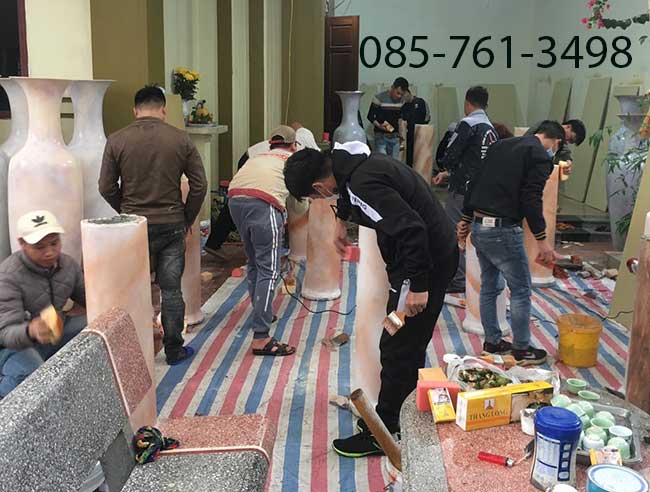 thi công mẫu giả đá